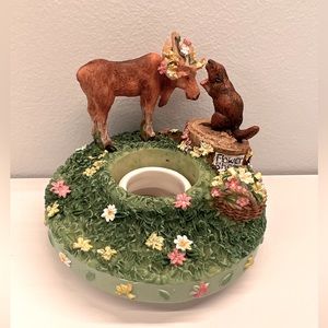 Candle Capper Candle Jar Topper Stay on Top Style Moose Beaver Scene
